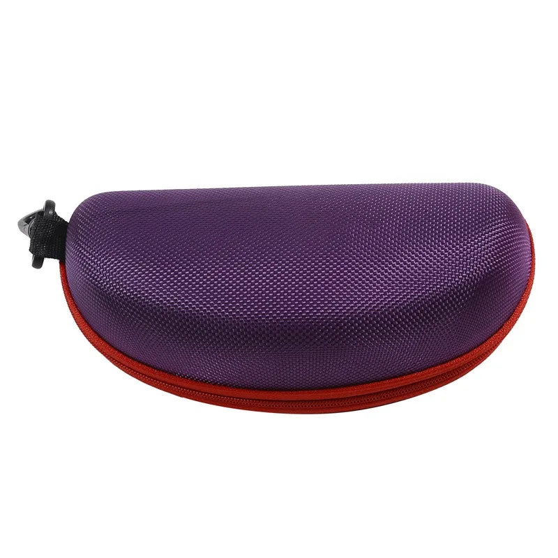 Portable EVA Glasses Case with Carabiner Hook Colorful Sunglasses Hard Cases Zipper Eyeglasses Protector Box Eyewear Accessories