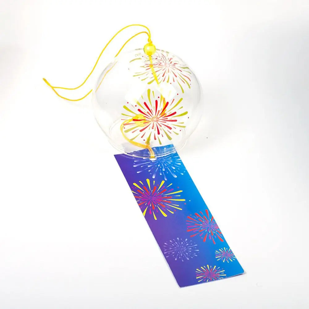 1Pcs Creative Wind Bell Japan Wind Chimes Handmade Glass Furin Spa Japanese Room Decor Garden Pendant Kitchen Office Home Decor