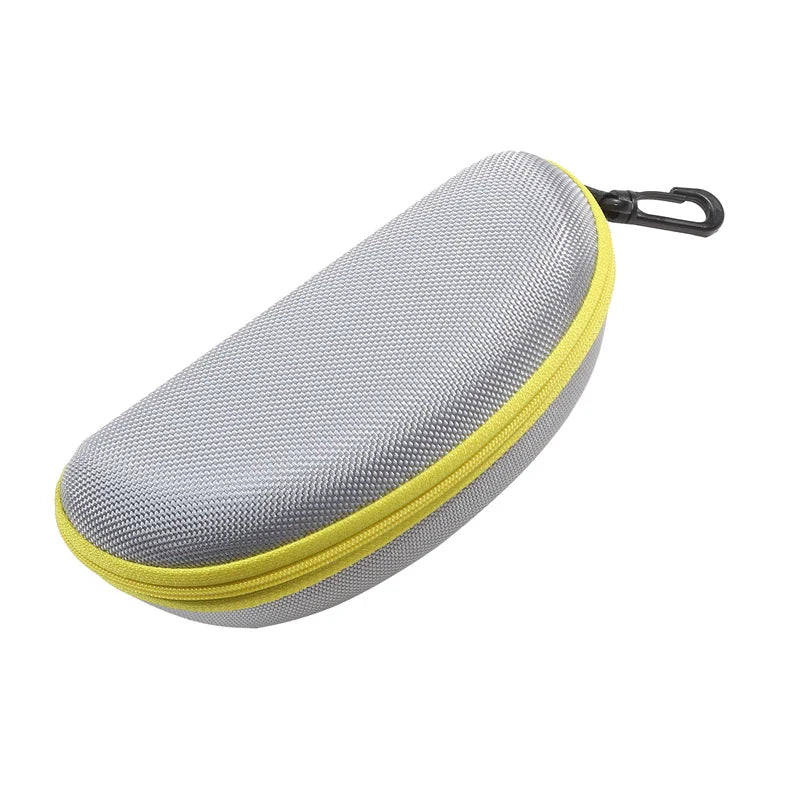 Portable EVA Glasses Case with Carabiner Hook Colorful Sunglasses Hard Cases Zipper Eyeglasses Protector Box Eyewear Accessories