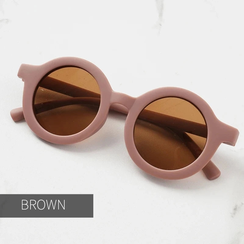 Children's sunglasses for boys and girls Children's sunglasses for babies Round frame sunglasses
