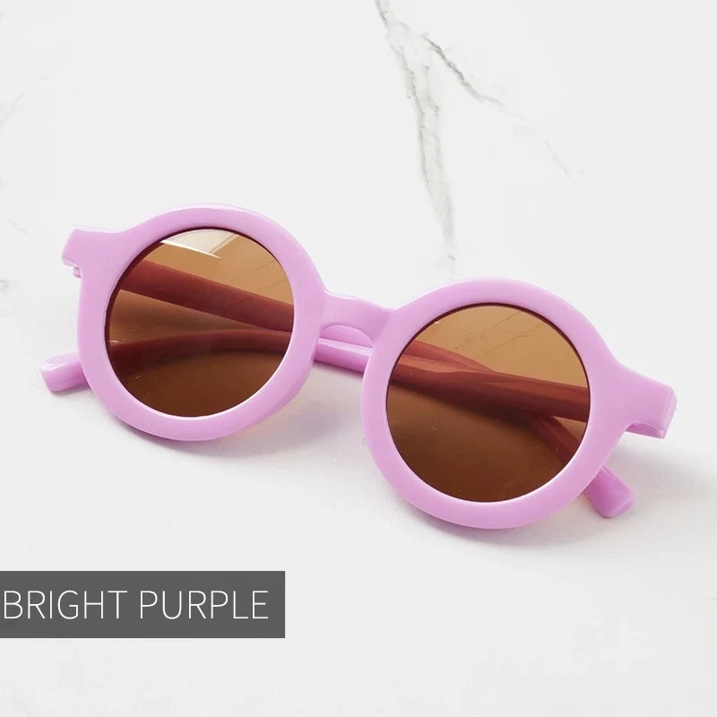 Children's sunglasses for boys and girls Children's sunglasses for babies Round frame sunglasses
