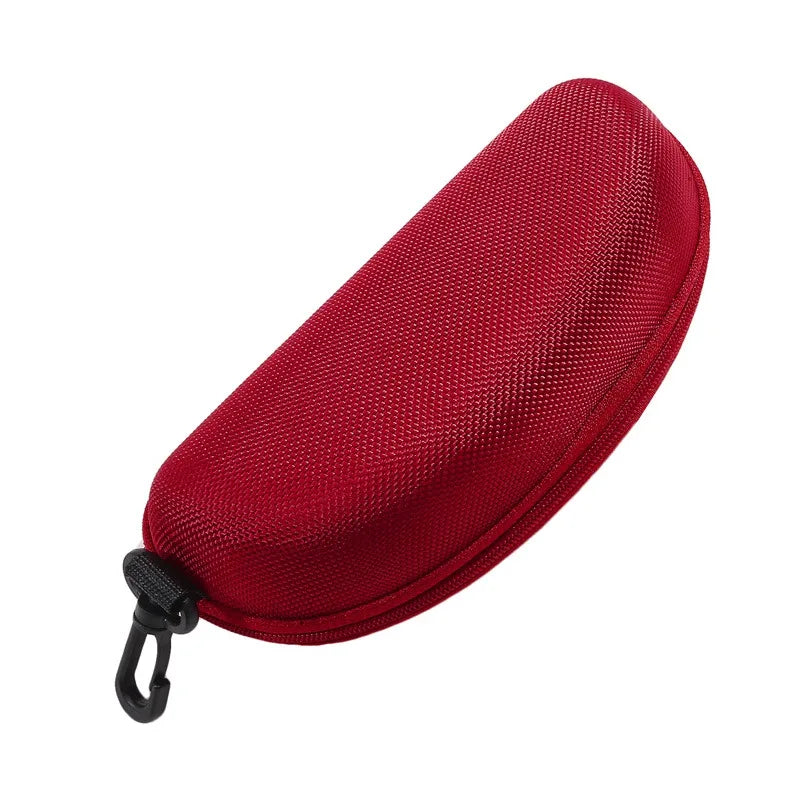 Portable EVA Glasses Case with Carabiner Hook Colorful Sunglasses Hard Cases Zipper Eyeglasses Protector Box Eyewear Accessories