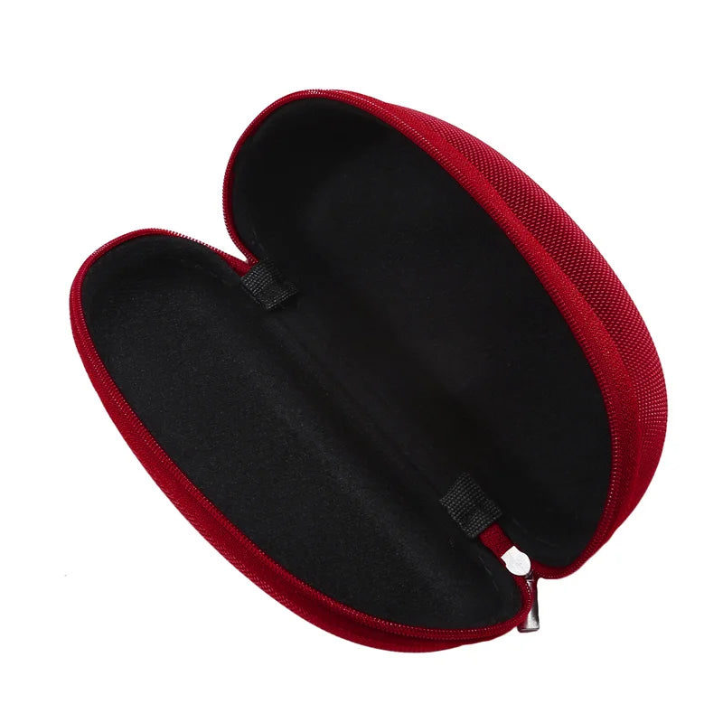 Portable EVA Glasses Case with Carabiner Hook Colorful Sunglasses Hard Cases Zipper Eyeglasses Protector Box Eyewear Accessories