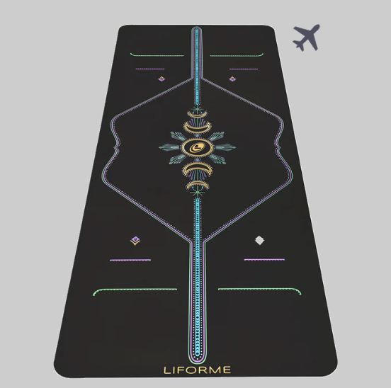 Liforme Cosmic Moon Travel Yoga Mat Truly Luminous With Travel Carrier