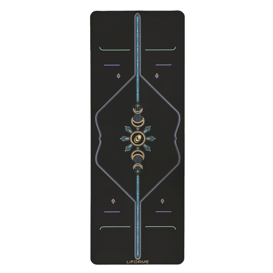 Liforme Cosmic Moon Travel Yoga Mat Truly Luminous With Travel Carrier
