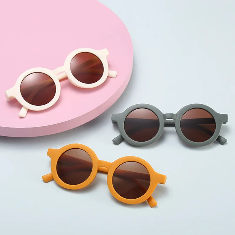 Children's sunglasses for boys and girls Children's sunglasses for babies Round frame sunglasses