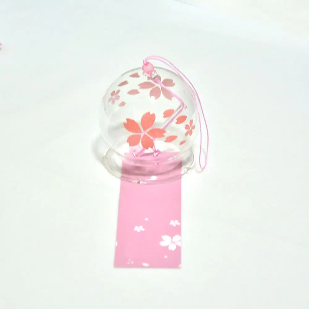1Pcs Creative Wind Bell Japan Wind Chimes Handmade Glass Furin Spa Japanese Room Decor Garden Pendant Kitchen Office Home Decor