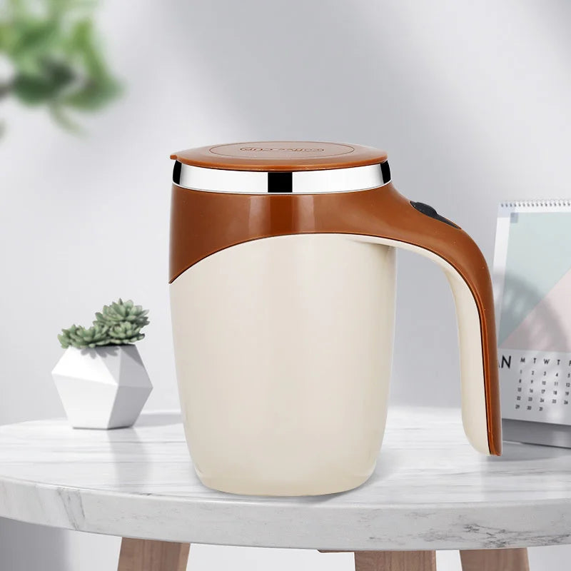 Automatic Self Stirring Mug Coffee Milk Fruits Mixing Cup Electric Stainless Steel Lazy Rotating Mug Magnetic Stirring Cup