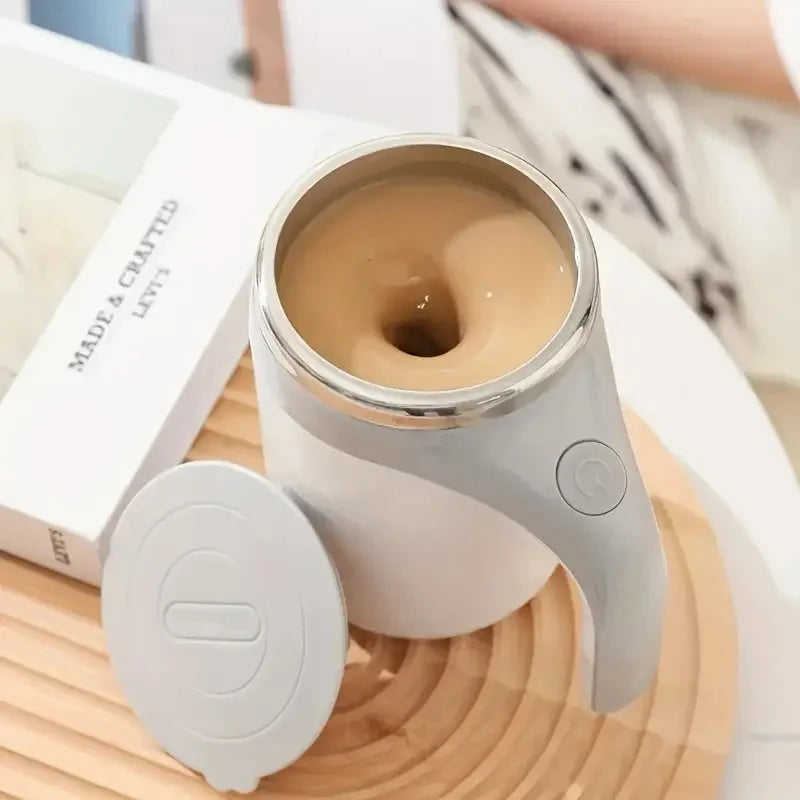 Automatic Self Stirring Mug Coffee Milk Fruits Mixing Cup Electric Stainless Steel Lazy Rotating Mug Magnetic Stirring Cup