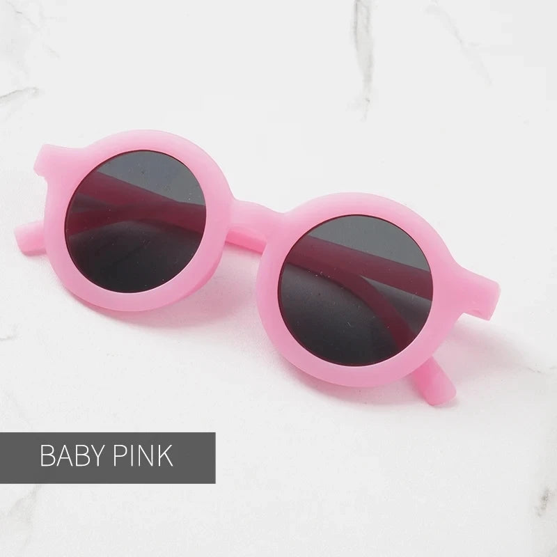 Children's sunglasses for boys and girls Children's sunglasses for babies Round frame sunglasses