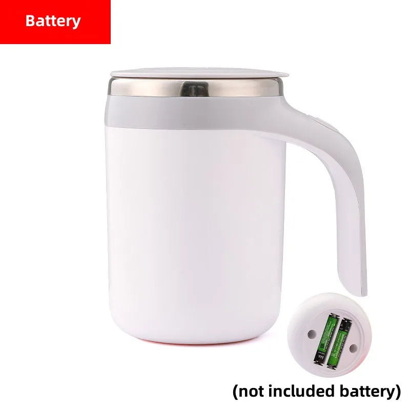 Automatic Self Stirring Mug Coffee Milk Fruits Mixing Cup Electric Stainless Steel Lazy Rotating Mug Magnetic Stirring Cup