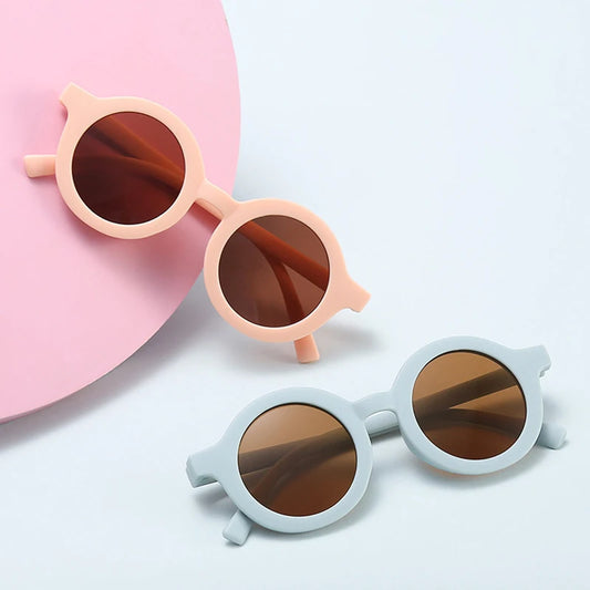 Children's sunglasses for boys and girls Children's sunglasses for babies Round frame sunglasses